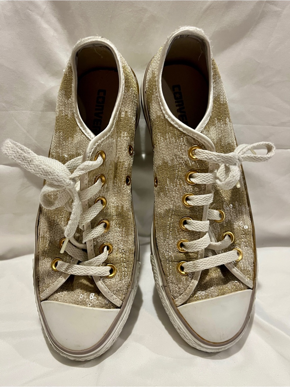 Converse Chick Taylor All Star Sequin Low-Top Sneakers